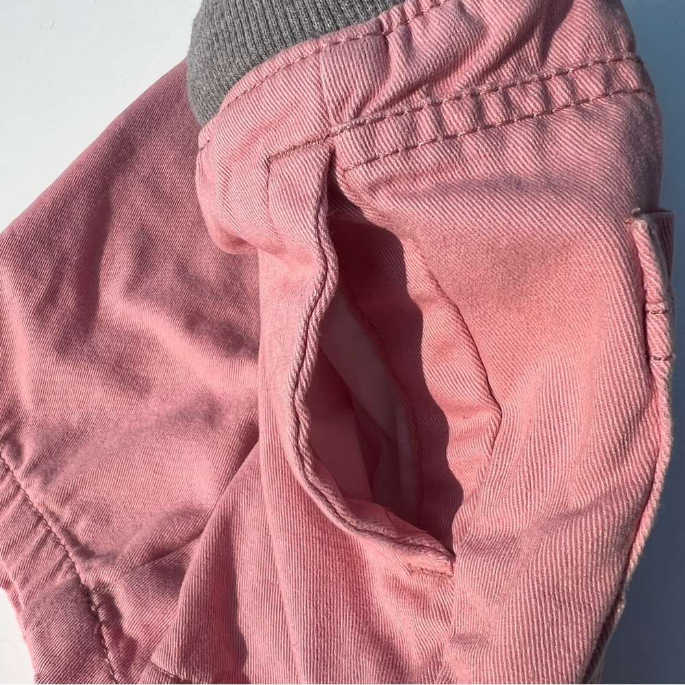 Cat & Jack Pink and Gray Elastic Waist Shorts - Picture 3 of 5